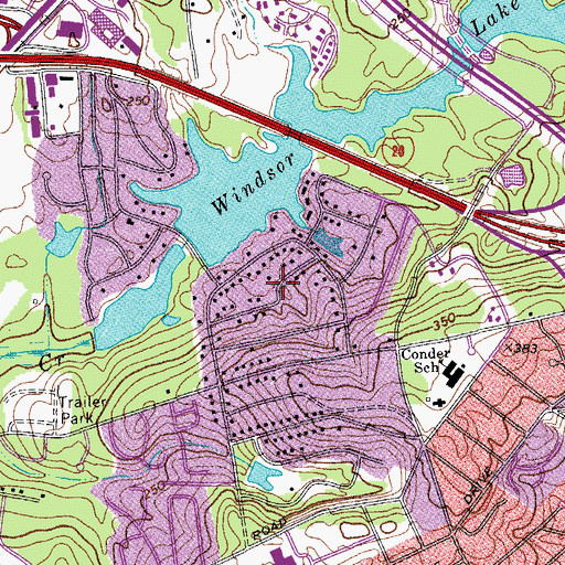 Topographic Map of Huntington, SC