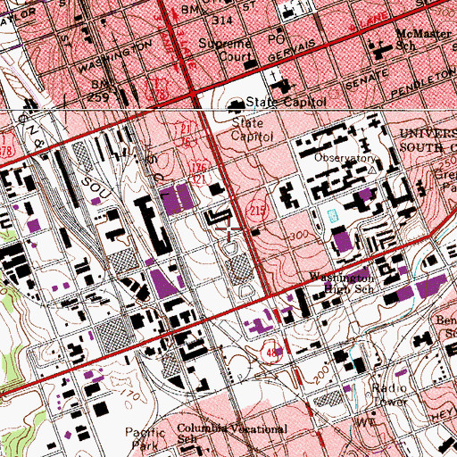 Topographic Map of Ira and Nancy Koger Center for the Arts, SC