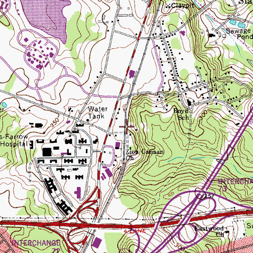 Topographic Map of Jiggs, SC