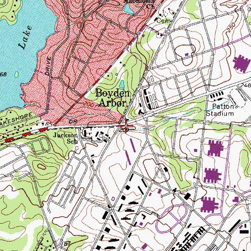 Topographic Map of Jim Hammond Pond (historical), SC