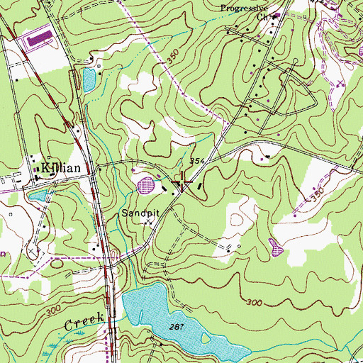 Topographic Map of Killian School (historical), SC