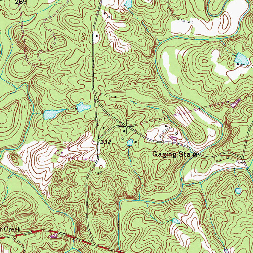Topographic Map of Lever (historical), SC