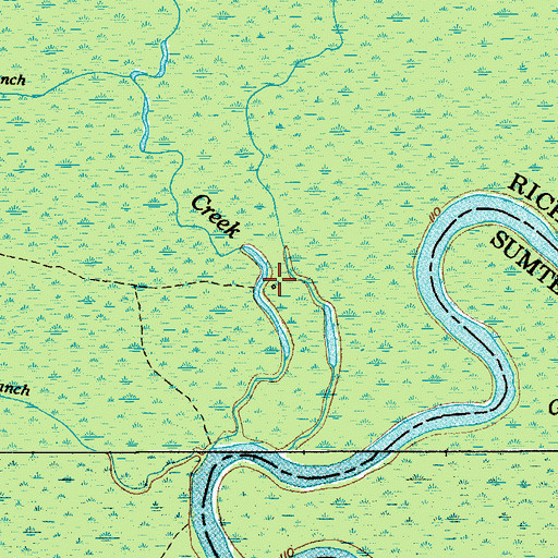 Topographic Map of Livingston Lodge (historical), SC
