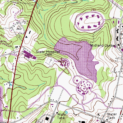 Topographic Map of Morris Village Treatment Center, SC