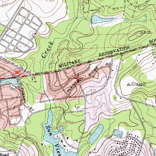 Topographic Map of Mountain Brook, SC