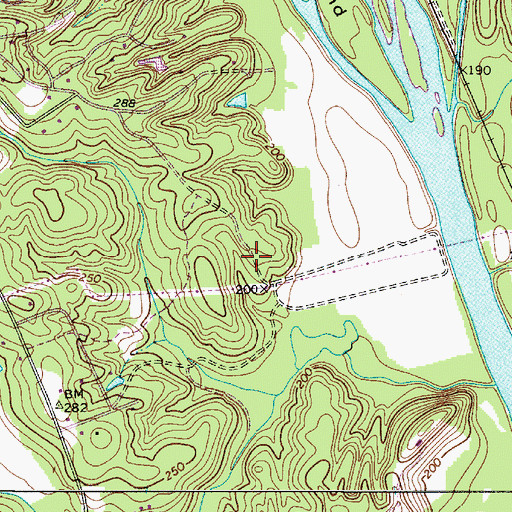 Topographic Map of Nicholas School (historical), SC