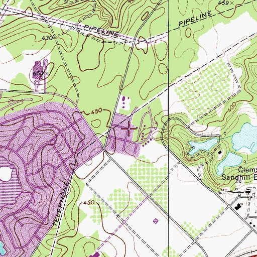Topographic Map of North Crossing, SC