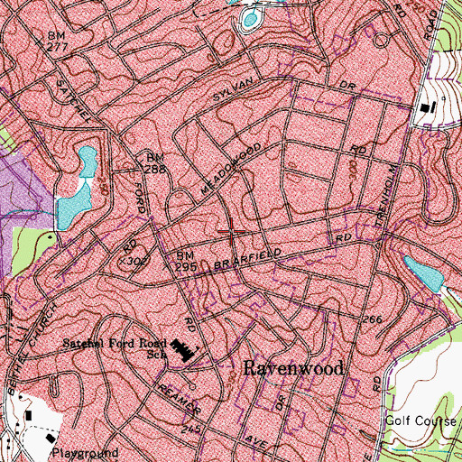 Topographic Map of North Trenholm, SC