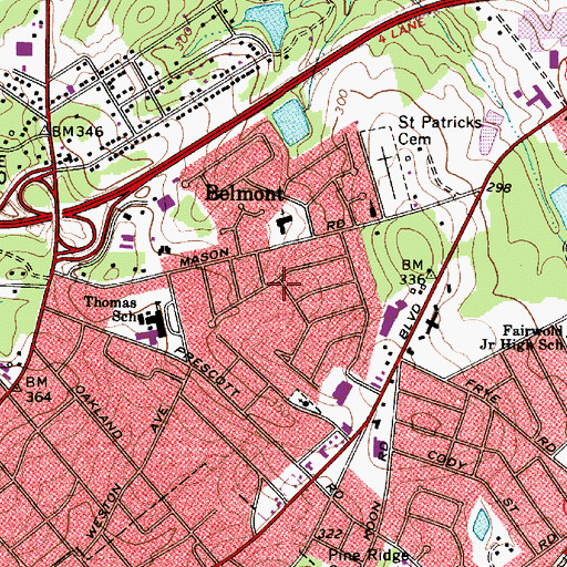 Topographic Map of North Twenty One Terrace, SC