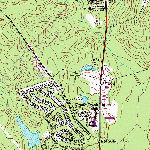 Topographic Map of Northgate, SC