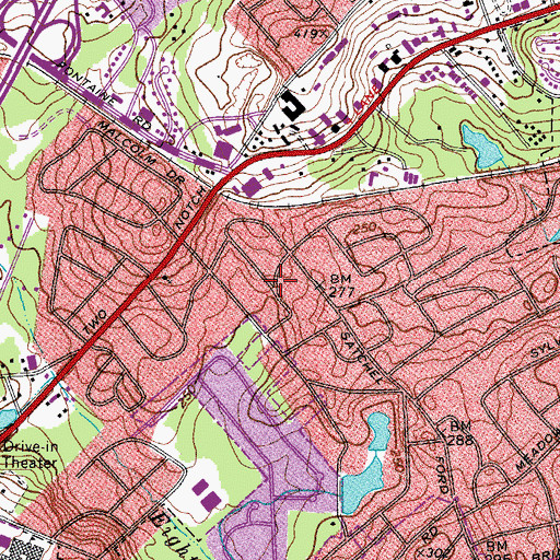 Topographic Map of Old Forest, SC