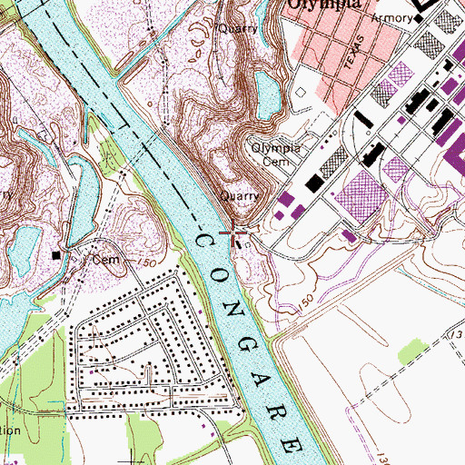 Topographic Map of Old Granby Landing, SC