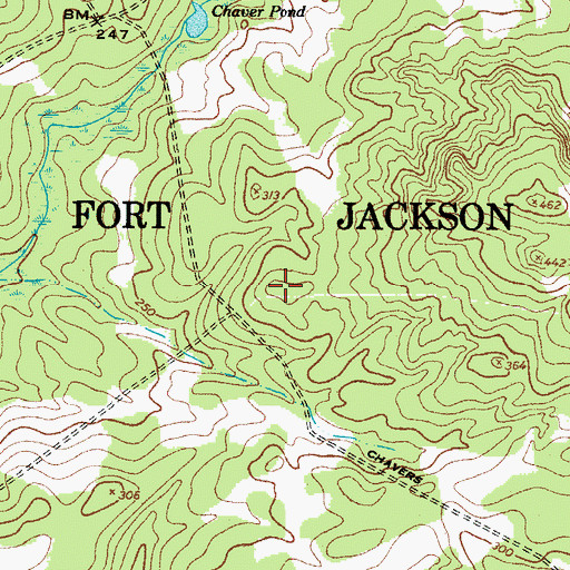 Topographic Map of Pilgrim Church (historical), SC