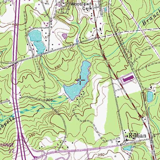 Topographic Map of Roberts Pond, SC
