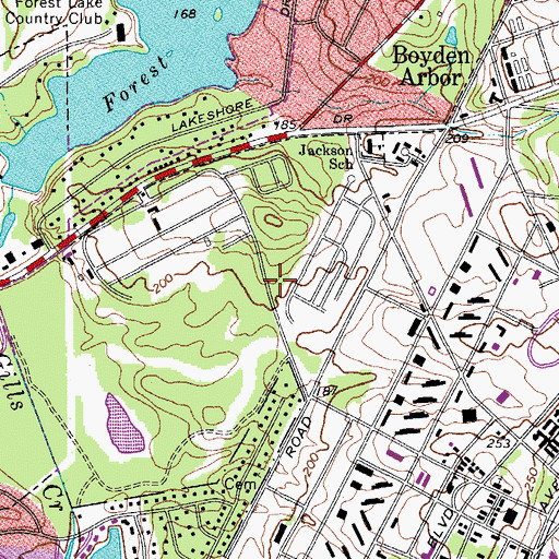 Topographic Map of Saint Marks Church (historical), SC