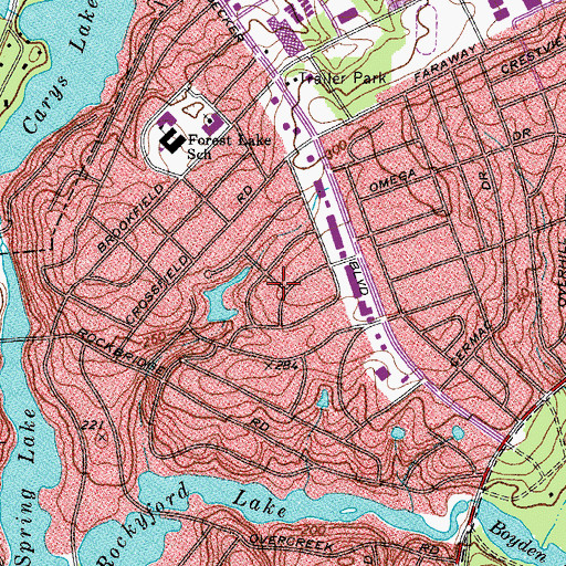 Topographic Map of Sandwood, SC
