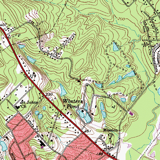 Topographic Map of Sarah Matthew School (historical), SC