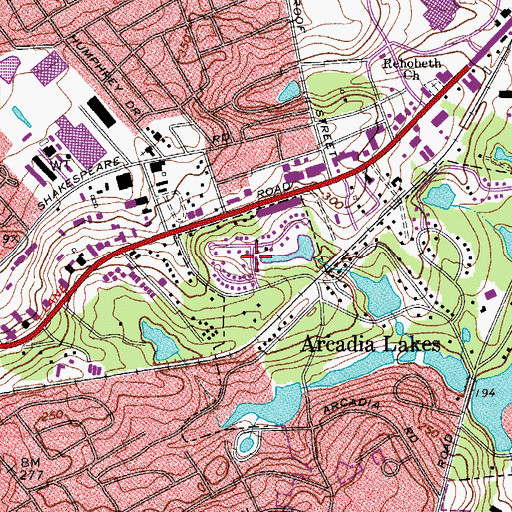 Topographic Map of Satchel Ford Terrace, SC