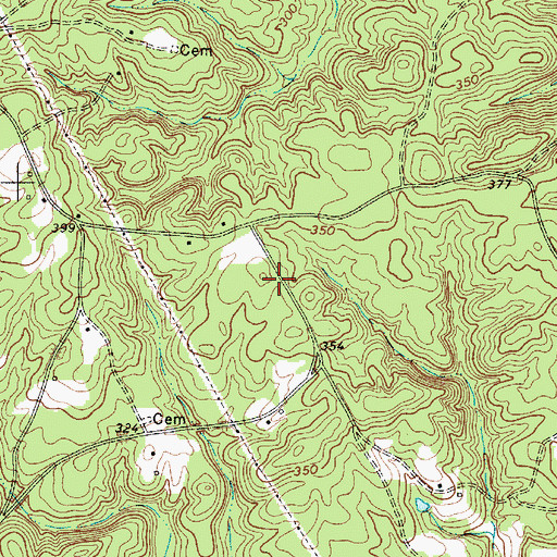 Topographic Map of Schmitz Cemetery, SC