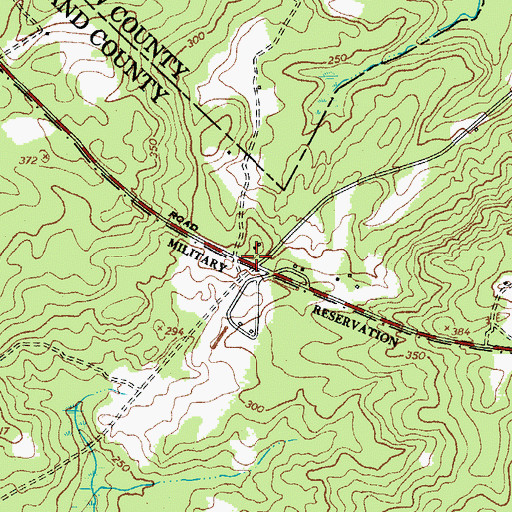 Topographic Map of Shady Grove School (historical), SC