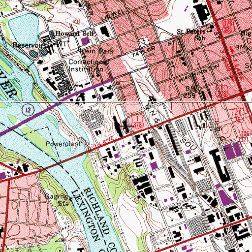 Topographic Map of South Carolina State Museum, SC
