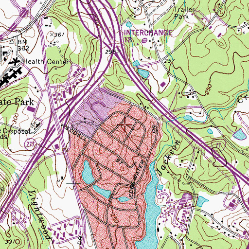 Topographic Map of Springhill, SC