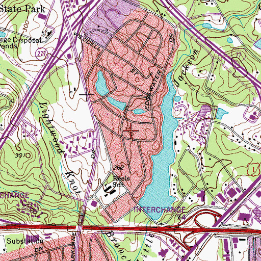 Topographic Map of Springwood, SC