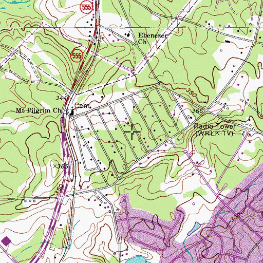 Topographic Map of State Park Acres, SC