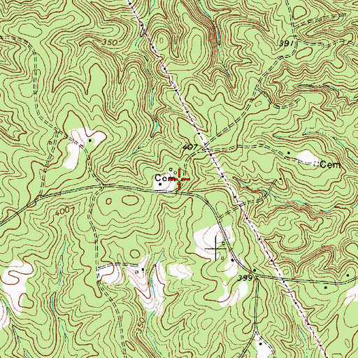 Topographic Map of Thomas Boyd Cemetery, SC