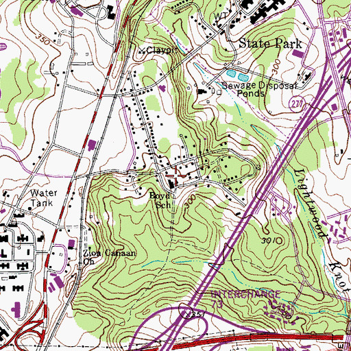Topographic Map of Anna Boyd Child Development Center, SC