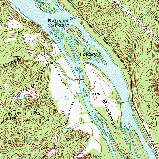 Topographic Map of Hollinshead Creek, SC
