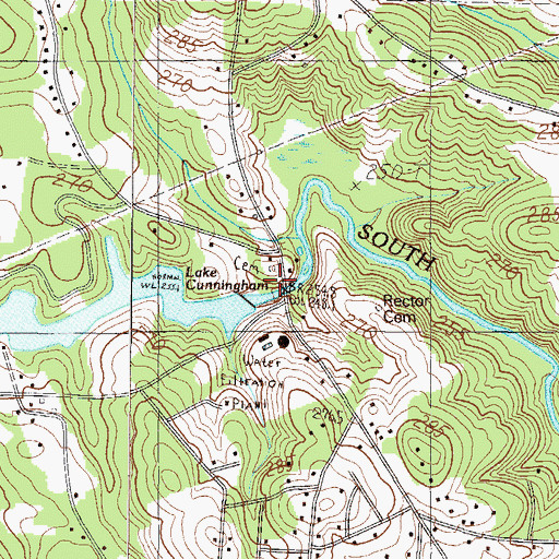 Topographic Map of Mosteller Cemetery, SC