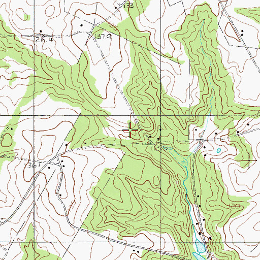 Topographic Map of Mount Beulah School (historical), SC