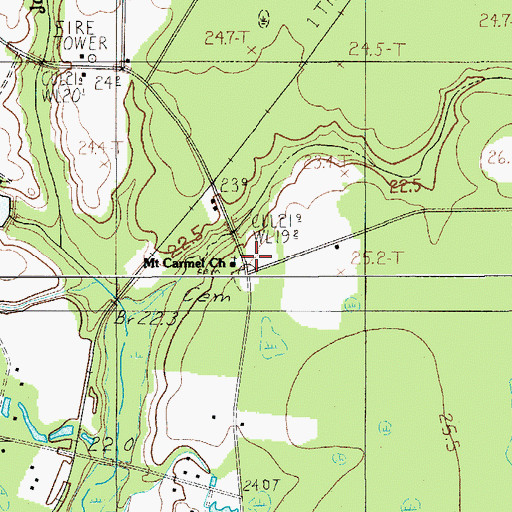 Topographic Map of Mount Carmel Church, SC