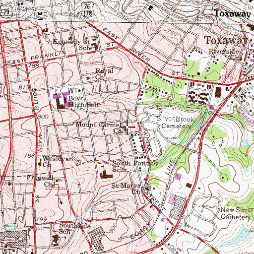 Topographic Map of Mount Carmel Church, SC