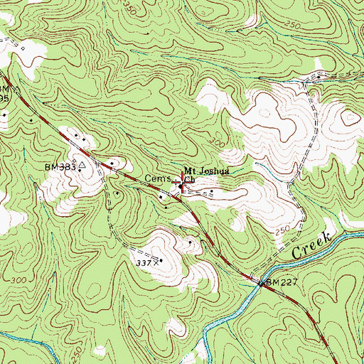 Topographic Map of Mount Joshua Church, SC
