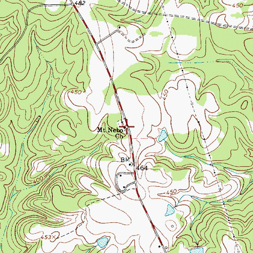 Topographic Map of Mount Nebo Church, SC
