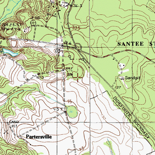 Topographic Map of Mount Pisgah Church, SC