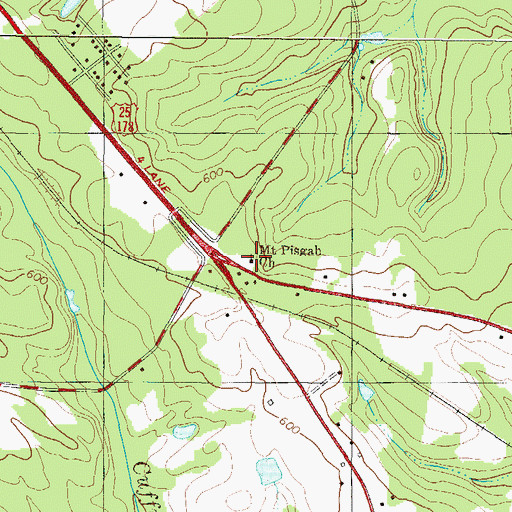 Topographic Map of Mount Pisgah Church, SC