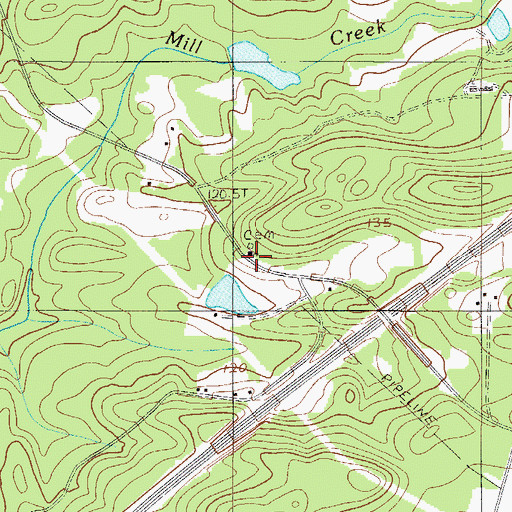 Topographic Map of Mount Pleasant Church, SC