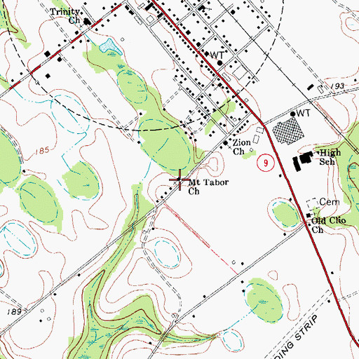 Topographic Map of Mount Tabor Church, SC