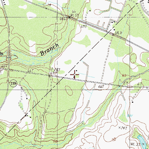 Topographic Map of Mount Zion African Methodist Episcopal Church, SC