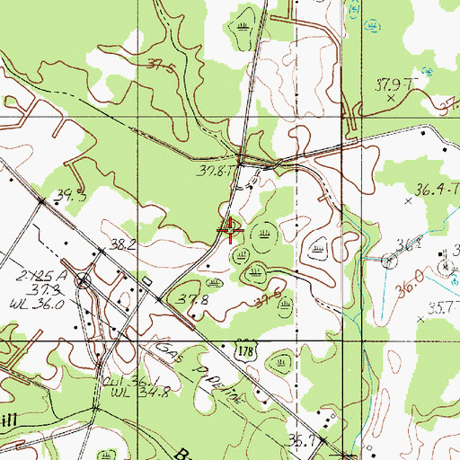 Topographic Map of Murray School, SC