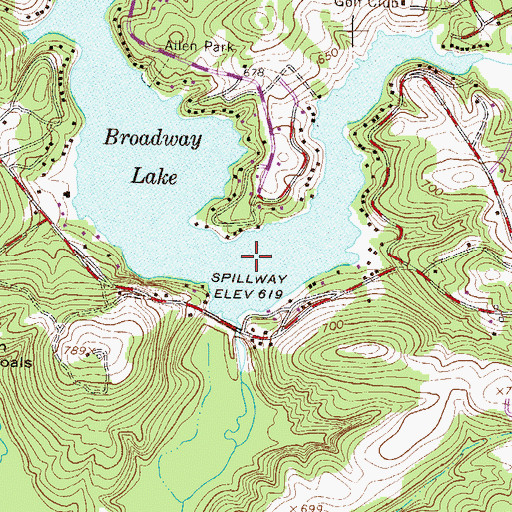 Topographic Map of Neals Creek, SC