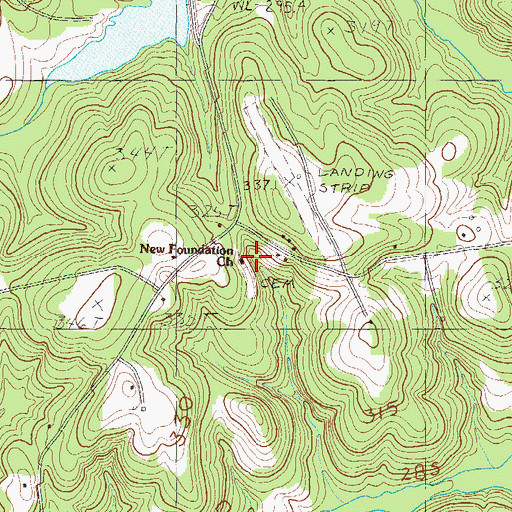 Topographic Map of New Foundation Church, SC