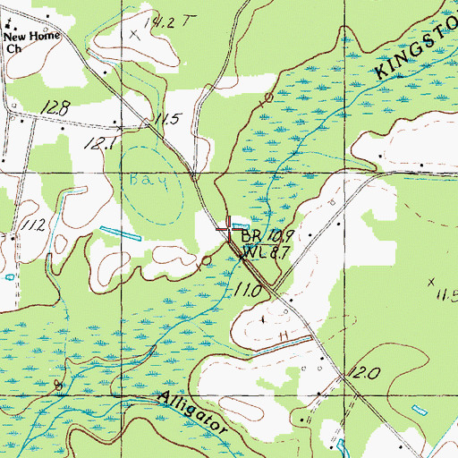 Topographic Map of New Home Church, SC