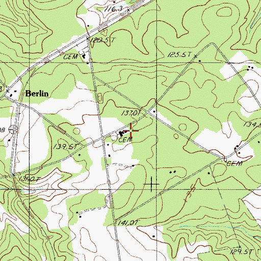 Topographic Map of New Mount Hermon Church, SC
