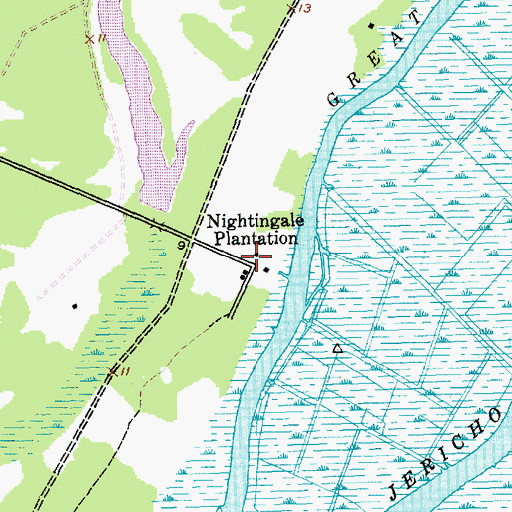 Topographic Map of Nightingale Plantation, SC