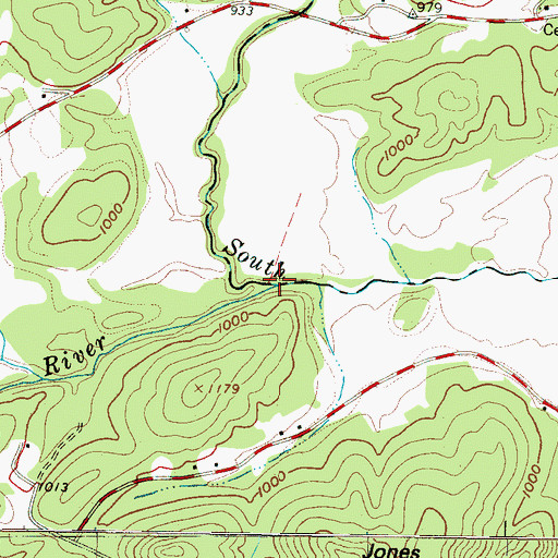 Topographic Map of Oolenoy River, SC