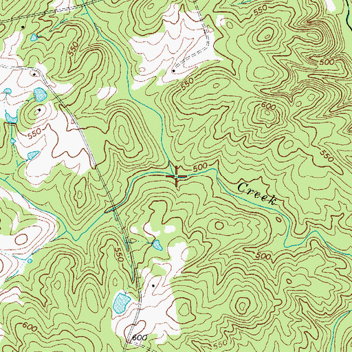 Topographic Map of Otter Creek, SC